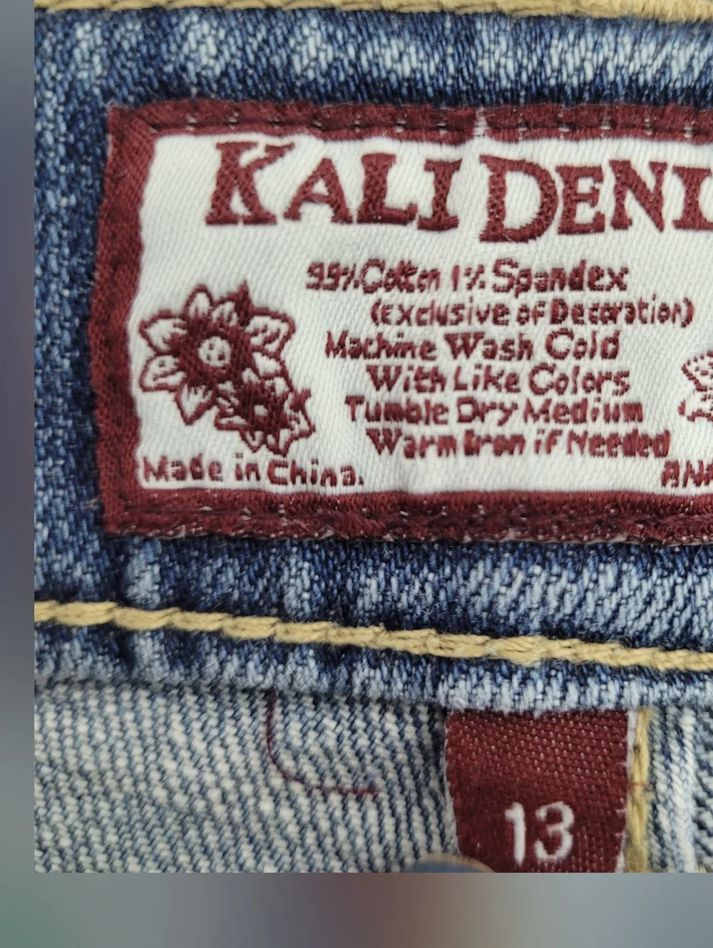 Kali Denim Straightleg Jeans Size 13